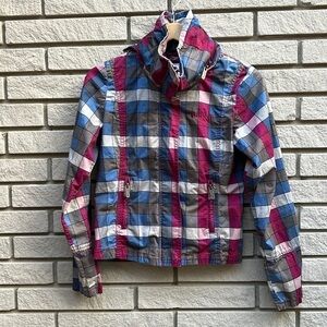 Bench Plaid Lightweight Cotton Jacket Sz M